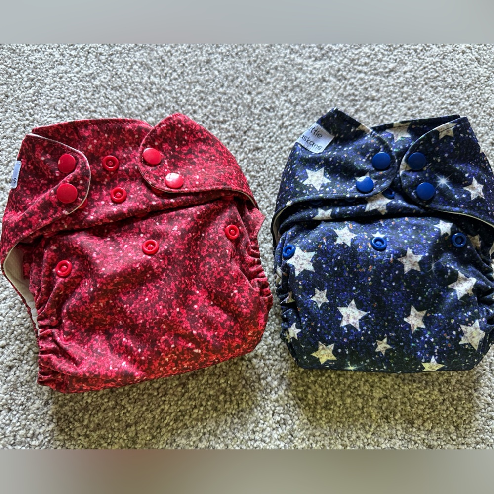 Pocket cloth diapers patriotic